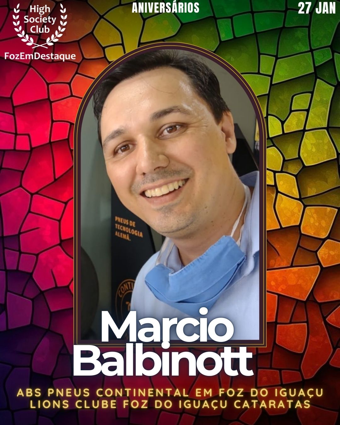 Marcio Balbinott
ABS Pneus Continental em Foz do Iguaçu Lions Clube Foz do Iguaçu Cataratas