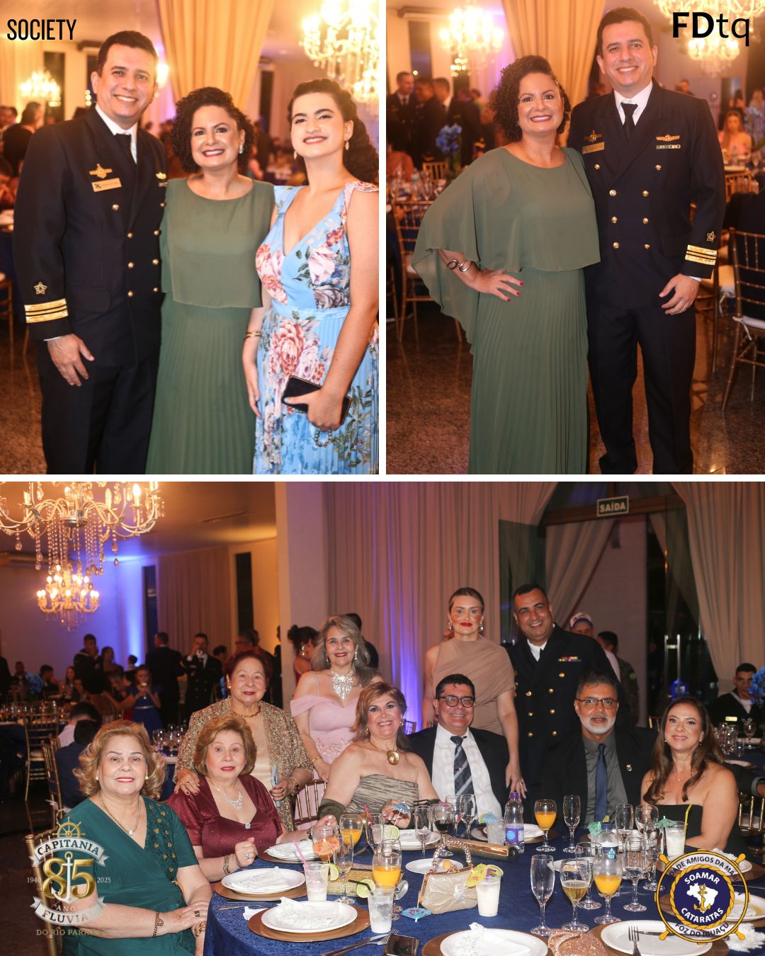 Comandante Uanderson Simonin e convidados no Jantar de 85 anos da Capitania em Foz do Iguaçu
SOAMAR CATARATAS
VERALDO BARBIERO
CAPITÃO COTTA
TALITA COTTA
VOLUNTÁRIAS CISNE BRANCO
ALMIRANTE TROVÁO
CAPITANIA DOS PORTOS DO RIO PARANÁ
TENENTE GODOY
CAPITAO SERGIO OLIVEIRA