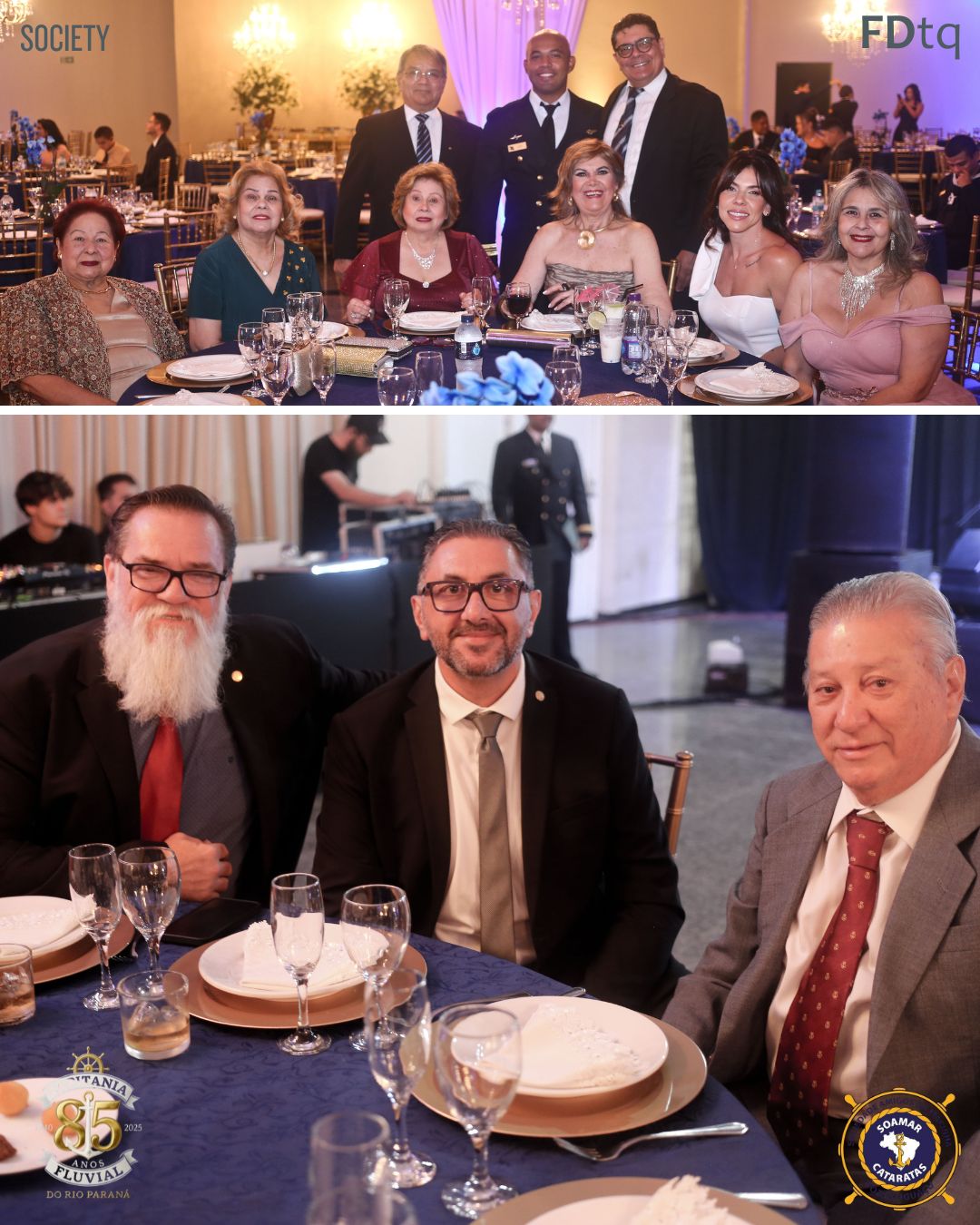 Comandante Uanderson Simonin e convidados no Jantar de 85 anos da Capitania em Foz do Iguaçu
SOAMAR CATARATAS
VERALDO BARBIERO
CAPITÃO COTTA
TALITA COTTA
VOLUNTÁRIAS CISNE BRANCO
ALMIRANTE TROVÁO
CAPITANIA DOS PORTOS DO RIO PARANÁ
SAID MANAH