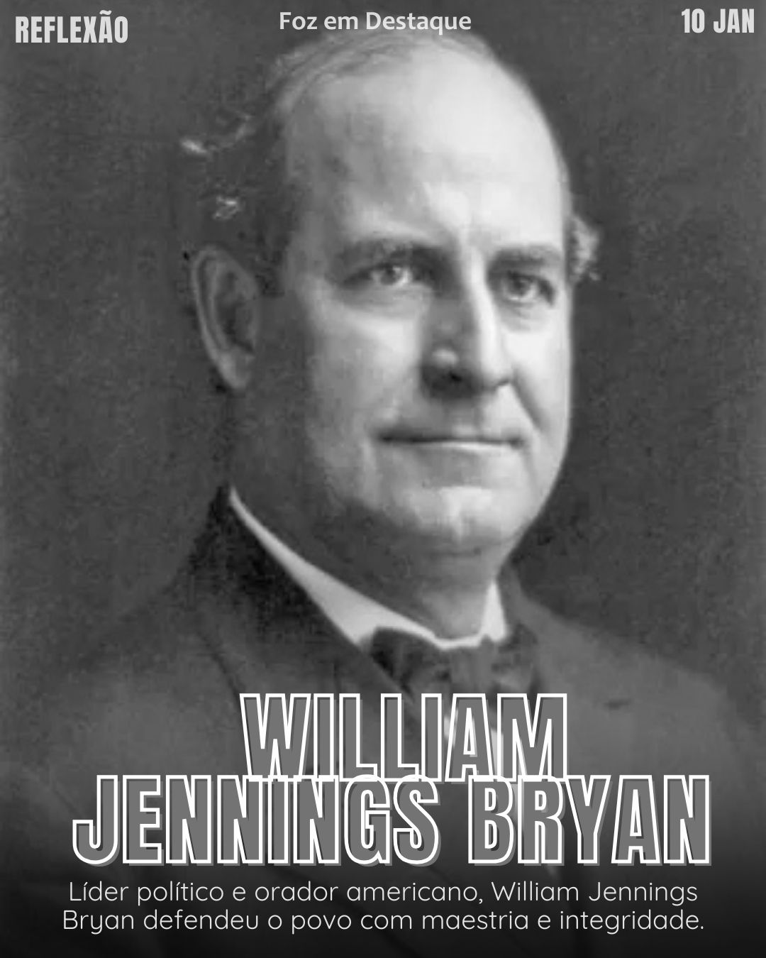"O destino não é uma questão de sorte; é uma questão de escolha."
— William Jennings Bryan.
Reflexão diaria FozEmDestaque
Escolha e Destino 2026