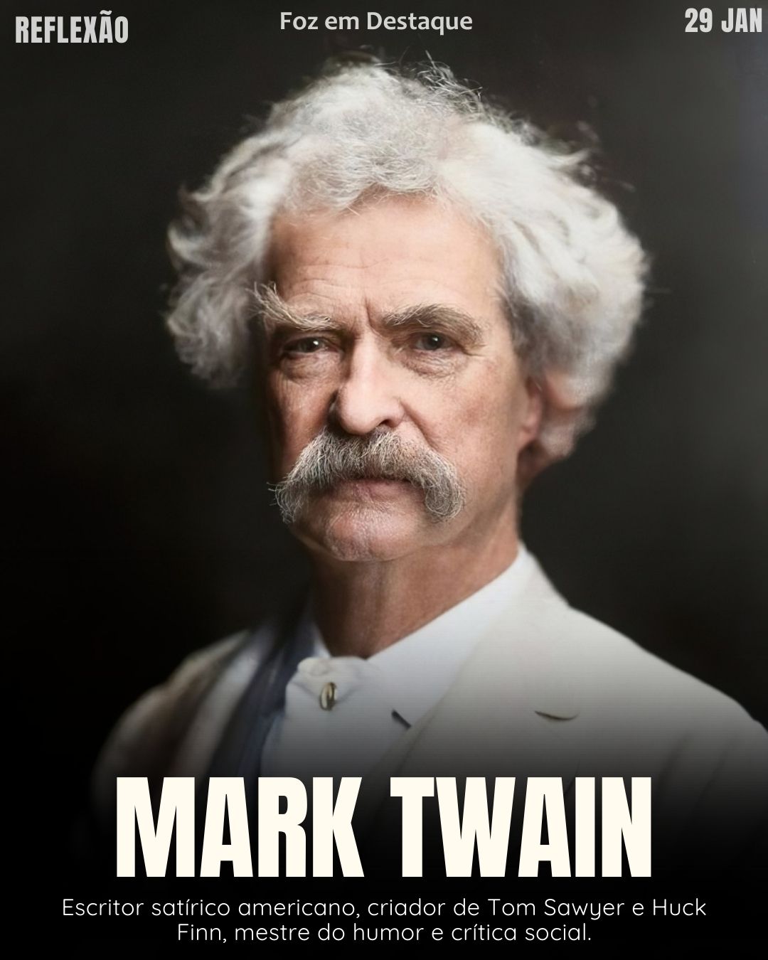 "Coragem é a resistência ao medo, domínio do medo — não ausência do medo."
– Mark Twain
Domínio do medo Twain