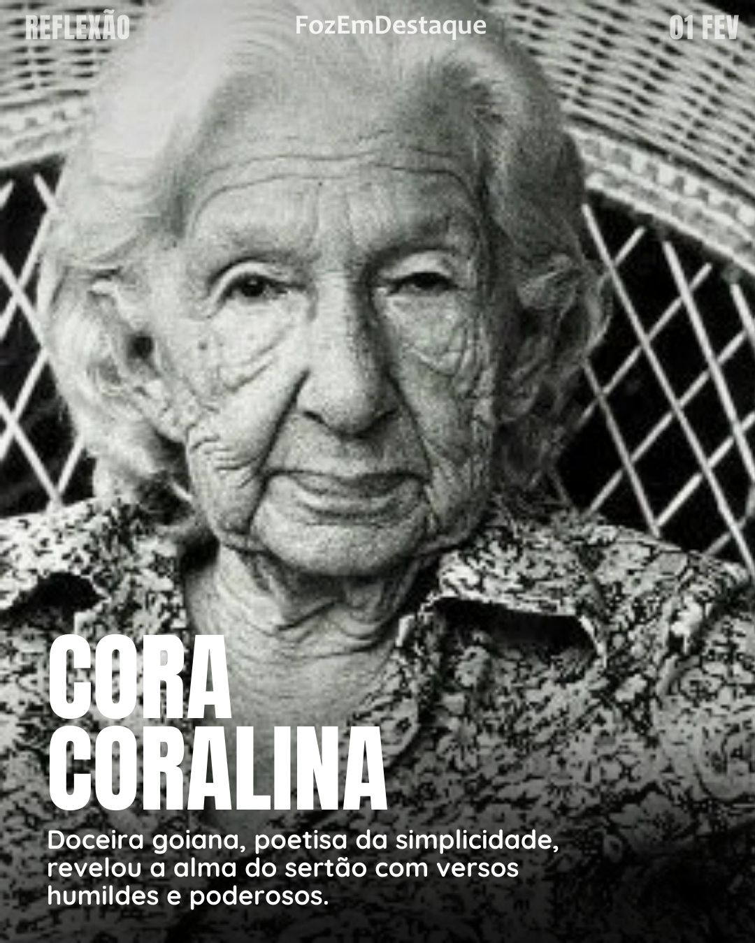 "O conhecimento é o único bem que não se perde quando é compartilhado." — Cora Coralina