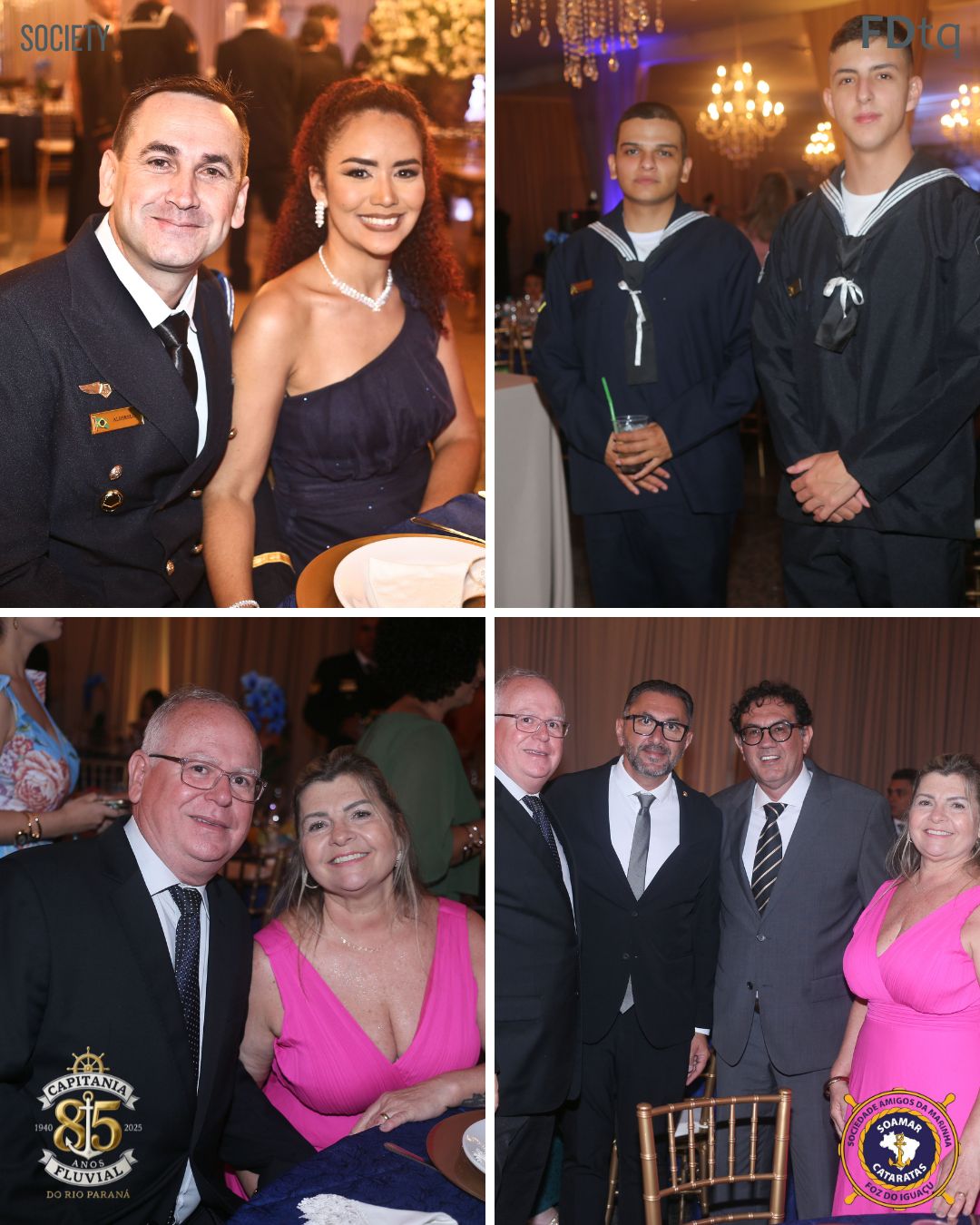 Comandante Uanderson Simonin e convidados no Jantar de 85 anos da Capitania em Foz do Iguaçu
SOAMAR CATARATAS
VERALDO BARBIERO
CAPITÃO COTTA
TALITA COTTA
VOLUNTÁRIAS CISNE BRANCO