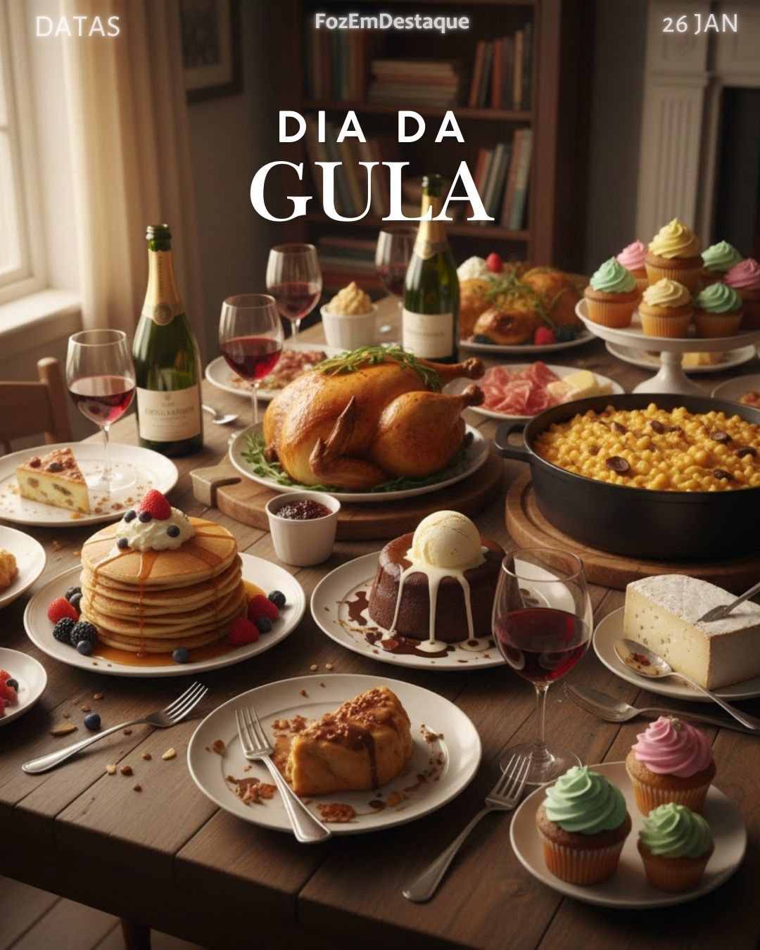 Dia da Gula
Datas Comemorativas 26/01/2026