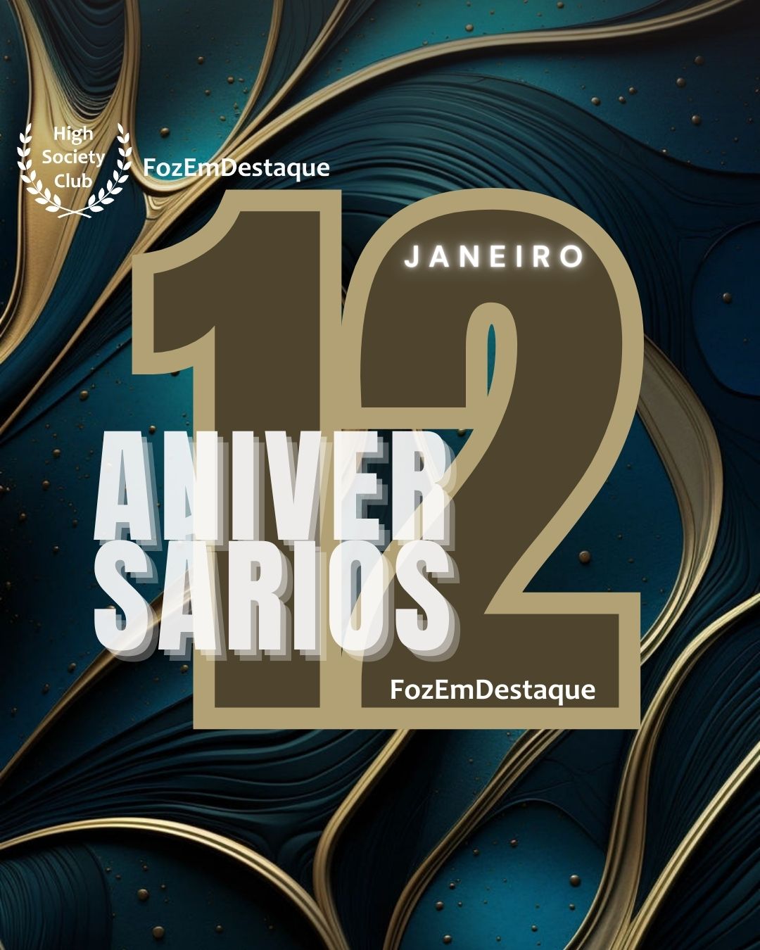 Lista dos Aniversários HighSocietyClub FozEmDestaque 12/01/2026. 7