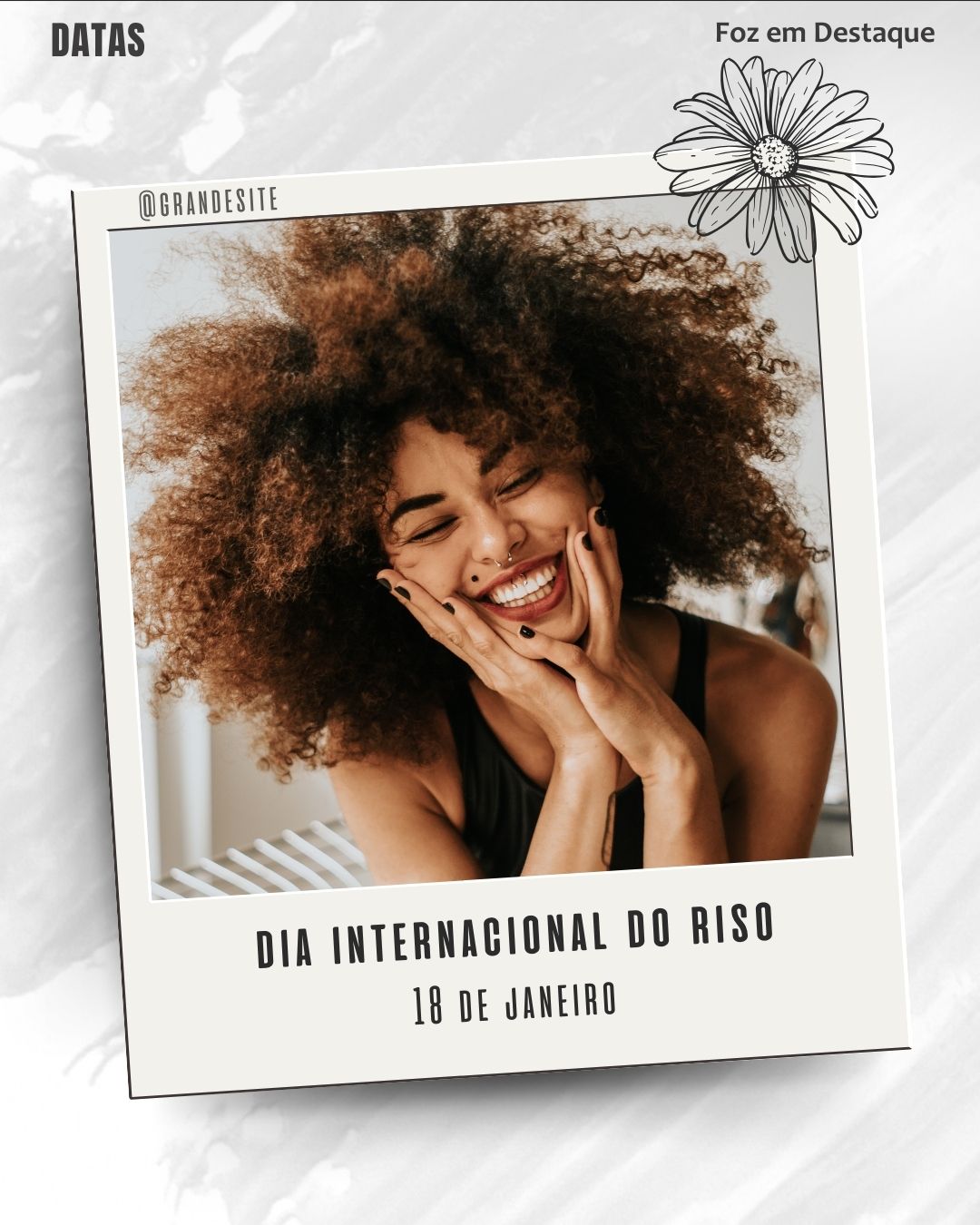 Datas Comemorativas 18/01/2026
Dia Internacional do Riso