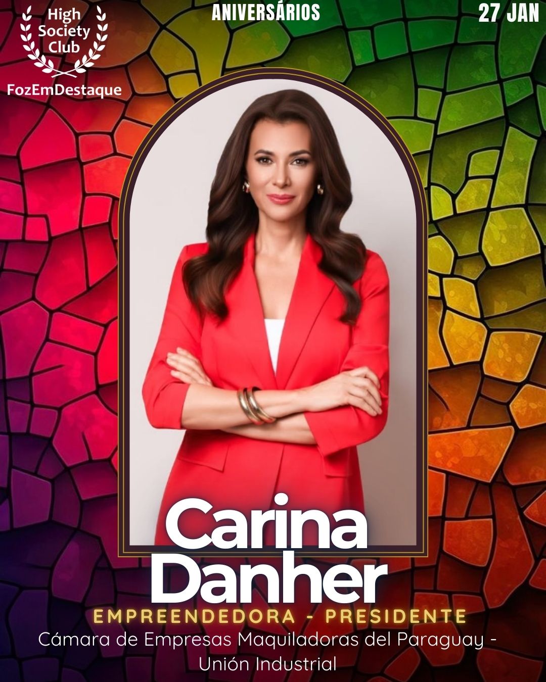 Carina Danher
Empreendedora - Presidente
Cámara de Empresas Maquiladoras del Paraguay - Unión Industrial Paraguaya - Convergencia de Mujeres Empresarias/ Paraguay