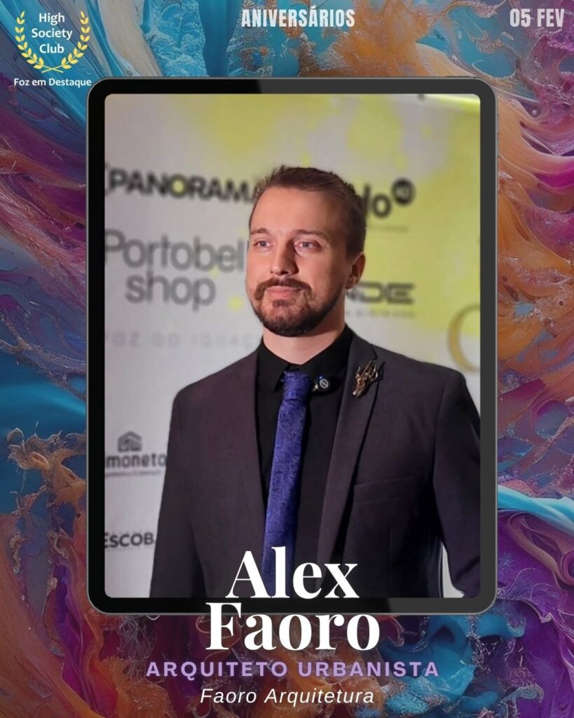 Alex Faoro
Arquiteto Urbanista
Faoro Arquitetura