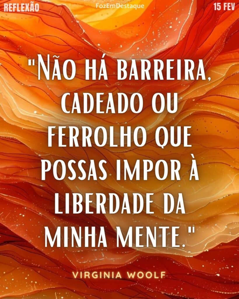 Liberdade mental Virginia Woolf