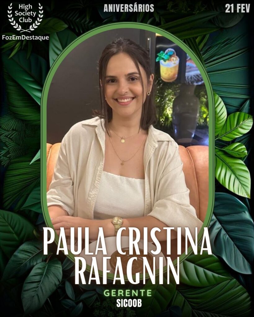 Paula Cristina Rafagnin
Gerente
Sicoob