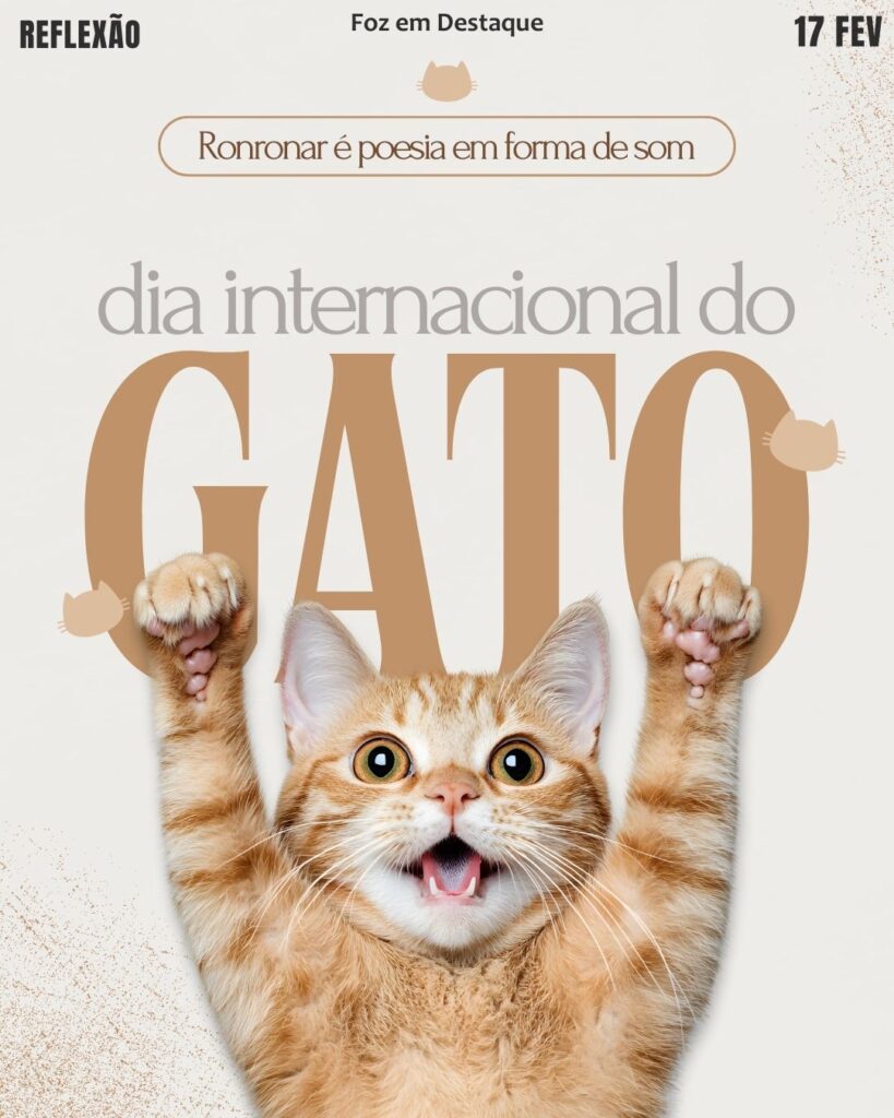 Dia Internacional do Gato
Datas Comemorativas 17/02/2026