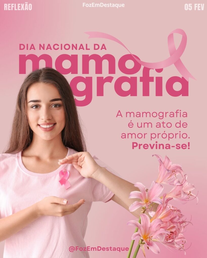 Dia Nacional da Mamografia
Datas Comemorativas 05/02/2026