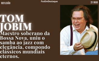 A Sabedoria de Tom Jobim para a Felicidade e Conexão Humana em 2026 reflexão horizontal