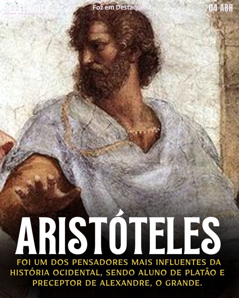 "Nós somos o que fazemos repetidamente. A excelência, portanto, não é um ato, mas um hábito." — Aristóteles
Reflexão Diária Foz em Destaque
[Reflexão Aristóteles 2026